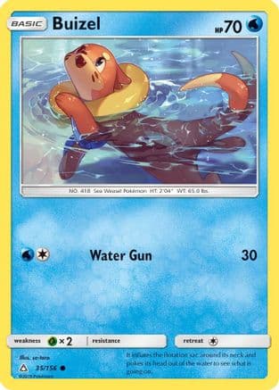 Buizel — SM - Ultra Prism Pokémon TCG card by so-taro