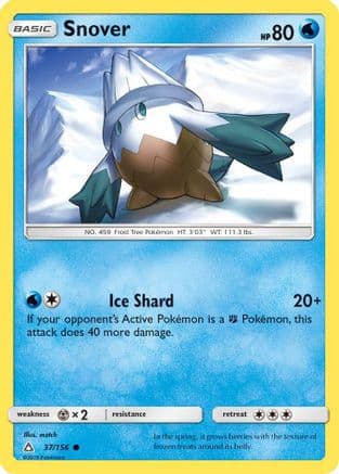 Snover — SM - Ultra Prism Pokémon TCG card by match