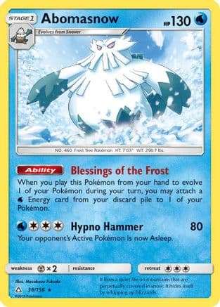 Abomasnow — SM - Ultra Prism Pokémon TCG card by Masakazu Fukuda