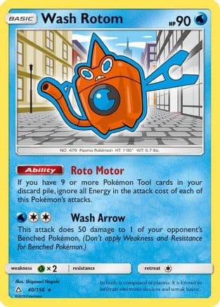 Wash Rotom — SM - Ultra Prism Pokémon TCG card by Shigenori Negishi