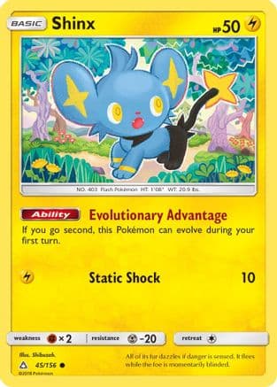 Shinx (45) — SM - Ultra Prism Pokémon TCG card by Ryo Ueda