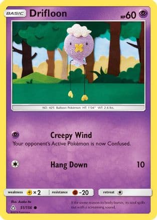 Drifloon — SM - Ultra Prism Pokémon TCG card by Asako Ito