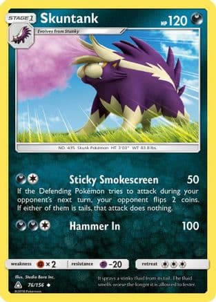 Skuntank — SM - Ultra Prism Pokémon TCG card by Studio Bora Inc.