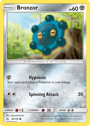 Bronzor — SM - Ultra Prism Pokémon TCG card by Sumiyoshi Kizuki