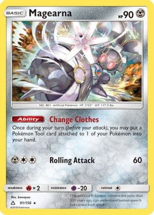 Magearna — SM - Ultra Prism Pokémon TCG card by kawayoo