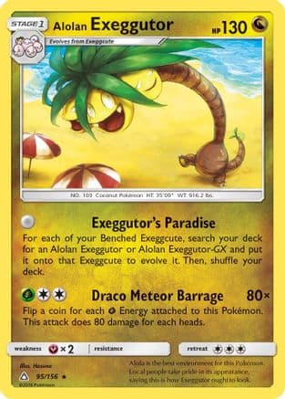 Alolan Exeggutor — SM - Ultra Prism Pokémon TCG card by Hasuno