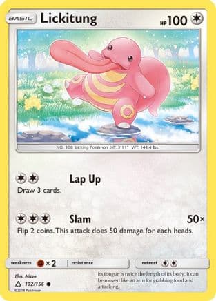 Lickitung — SM - Ultra Prism Pokémon TCG card by Mizue