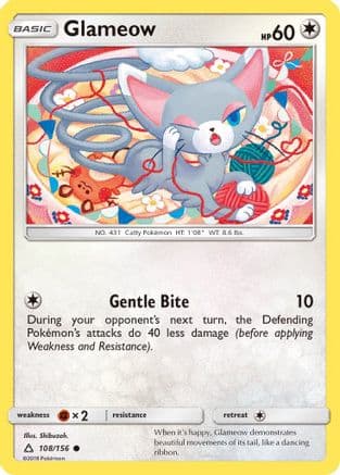 Glameow — SM - Ultra Prism Pokémon TCG card by Shibuzoh.
