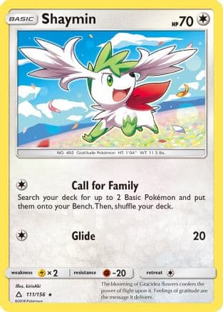 Shaymin (111) — SM - Ultra Prism Pokémon TCG card by kirisAki