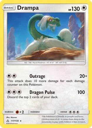 Drampa — SM - Ultra Prism Pokémon TCG card by Hasuno