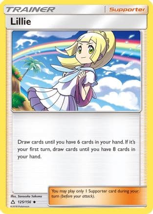 Lillie — SM - Ultra Prism Pokémon TCG card by Sanosuke Sakuma
