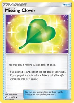 Missing Clover — SM - Ultra Prism Pokémon TCG card by Toyste Beach