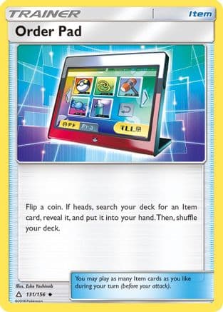 Order Pad — SM - Ultra Prism Pokémon TCG card by Eske Yoshinob