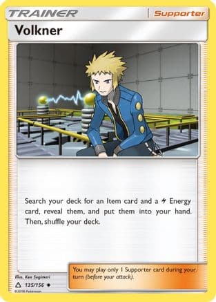 Volkner — SM - Ultra Prism Pokémon TCG card by Ken Sugimori