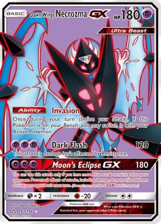 Dawn Wings Necrozma GX (Full Art) — SM - Ultra Prism