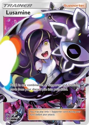 Lusamine (Full Art) — Pokémon TCG card