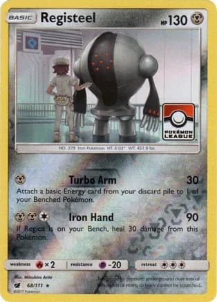 Registeel - 68/111 (Pokemon League) — League & Championship Cards