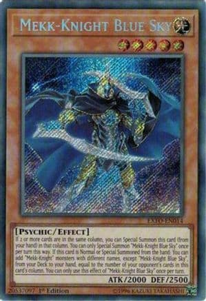 Mekk-Knight Blue Sky — Extreme Force Yu-Gi-Oh! card by KAZUKI TAKAHASHI
