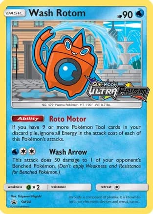 Wash Rotom - SM94 (Prerelease) — SM Promos