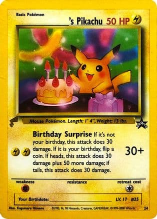 ______'s Pikachu — Pikachu World Collection Promos