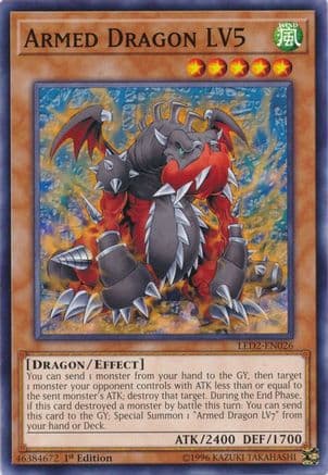 Armed Dragon LV5 — Legendary Duelists: Ancient Millennium Yu-Gi-Oh! card by KAZUKI TAKAHASHI