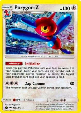 Porygon-Z - 105a/147 — Alternate Art Promos Pokémon TCG card by Shin Nagasawa
