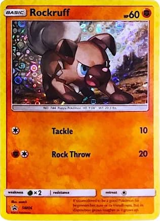 Rockruff - SM06 (General Mills Promo) — Miscellaneous Cards & Products