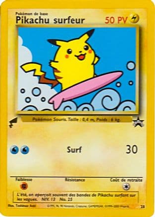 Pikachu (Surfing) — Pikachu World Collection Promos Pokémon TCG card by Toshinao Aoki