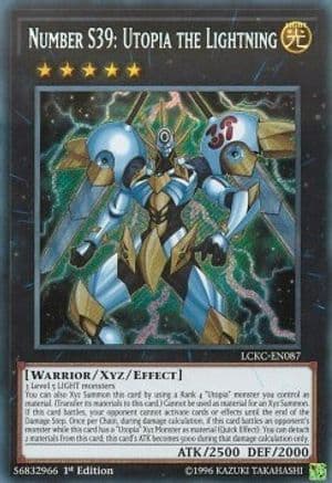 Number S39: Utopia the Lightning — Legendary Collection Kaiba Yu-Gi-Oh! card by KAZUKI TAKAHASHI