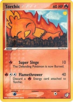 Torchic - 3/5 — Kids WB Promos Pokémon TCG card by Ken Sugimori