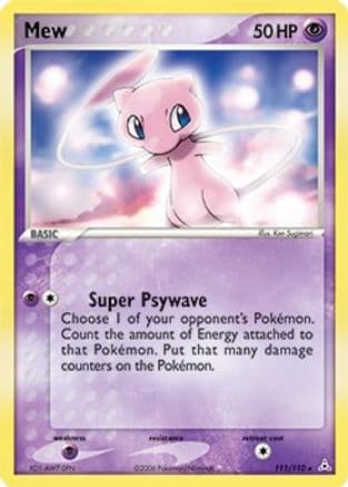 Mew - 111/110 (Non-Holo DVD Promo) — Miscellaneous Cards & Products Pokémon TCG card by Ken Sugimori