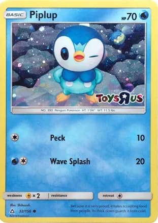 Piplup - 32/156 (Toys R Us) — Miscellaneous Cards & Products