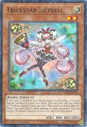 Trickstar Lilybell (Starfoil) — Star Pack VRAINS Yu-Gi-Oh! card by KAZUKI TAKAHASHI