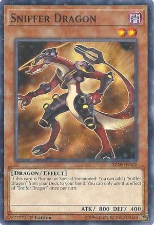 Sniffer Dragon (Starfoil) — Star Pack VRAINS Yu-Gi-Oh! card by KAZUKI TAKAHASHI