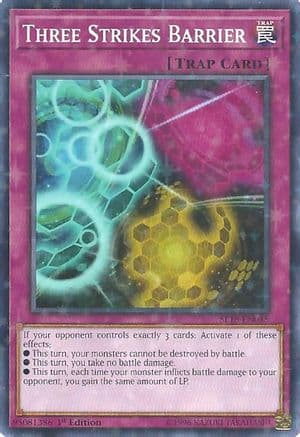 Three Strikes Barrier (Starfoil) — Star Pack VRAINS Yu-Gi-Oh! card by KAZUKI TAKAHASHI