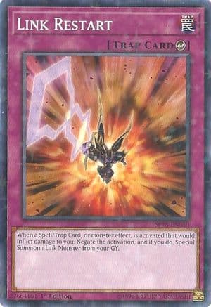 Link Restart (Starfoil) — Star Pack VRAINS Yu-Gi-Oh! card by KAZUKI TAKAHASHI
