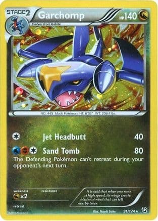 Garchomp - 91/124 (Cosmos Holo) — Blister Exclusives Pokémon TCG card by Nooki Saito