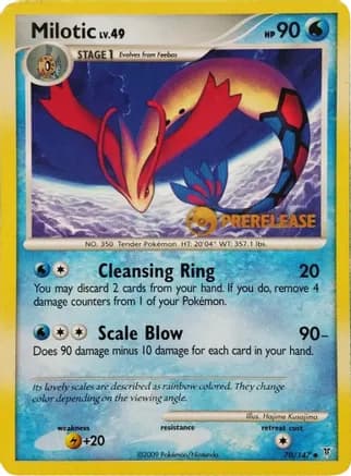 Milotic - 70/147 (Prerelease) — Nintendo Promos