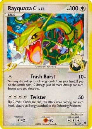 Rayquaza C - 8/147 (Cracked Ice) — Pokémon TCG card