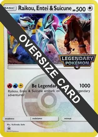 Raikou, Entei & Suicune — Jumbo Cards