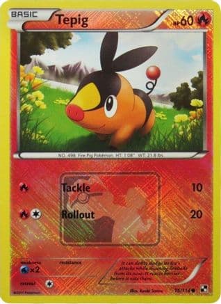 Tepig - 15/114 (League Promo) — League & Championship Cards