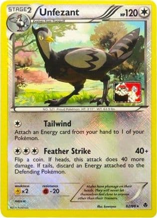 Unfezant - 82/98 (League Promo) — League & Championship Cards