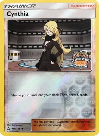 Cynthia - 119/156 (Regional Championships) — League & Championship Cards