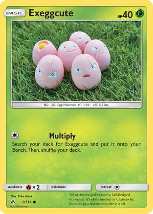 Exeggcute — SM - Forbidden Light Pokémon TCG card by 0313