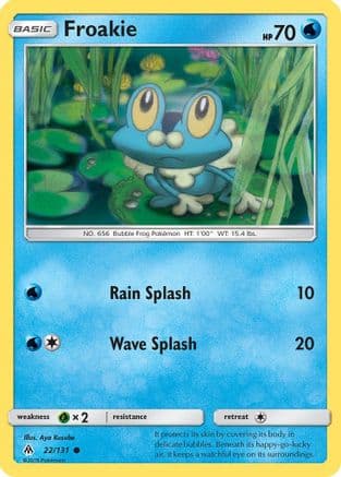 Froakie (22) — SM - Forbidden Light Pokémon TCG card by Aya Kusube