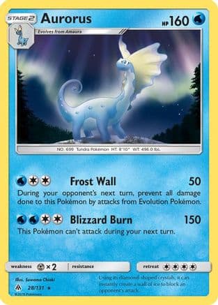 Aurorus — SM - Forbidden Light Pokémon TCG card by Suwama Chiaki