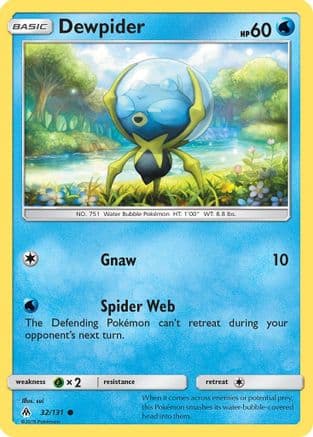 Dewpider — SM - Forbidden Light Pokémon TCG card by sui