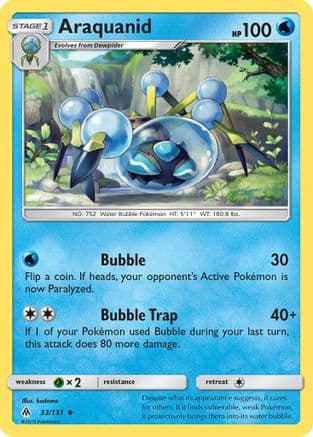 Araquanid — SM - Forbidden Light Pokémon TCG card by kodama