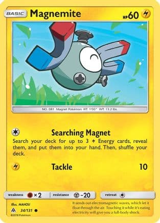 Magnemite — SM - Forbidden Light Pokémon TCG card by MAHOU