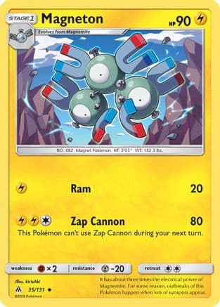 Magneton — SM - Forbidden Light Pokémon TCG card by Kyoko Umemoto